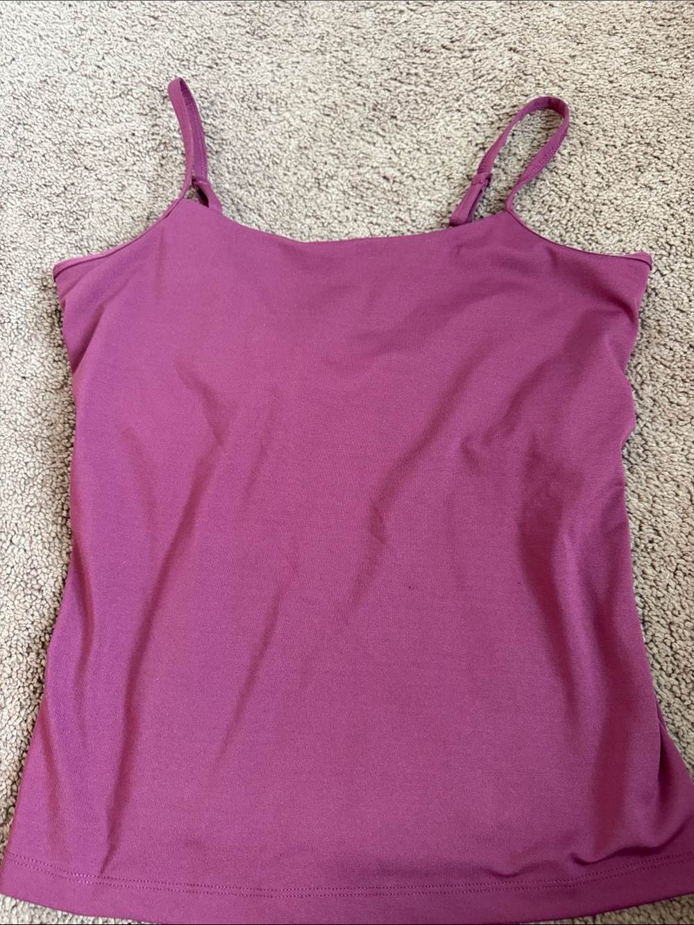 Chadwicks Raspberry Adjustable Strap Camisole